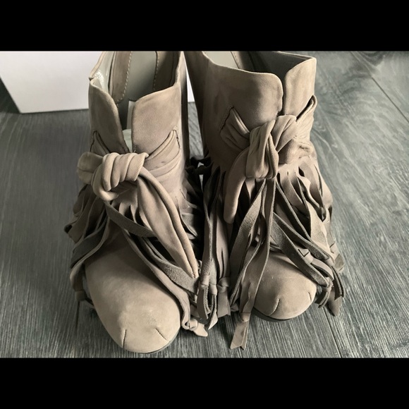 Camilla Skovgaard Grey Fringe Mules-Worn Once! - Picture 4 of 7